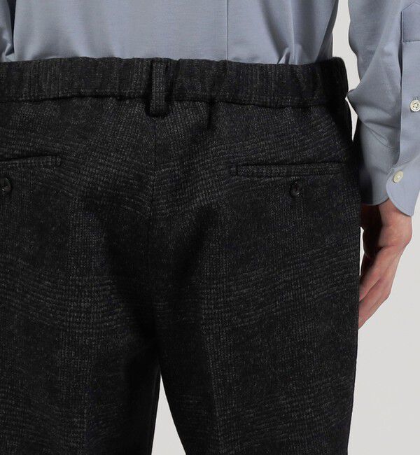 TOMORROWLAND MENS「ウールコットンダブルジャガード  シャーリングパンツ」|スラックス|