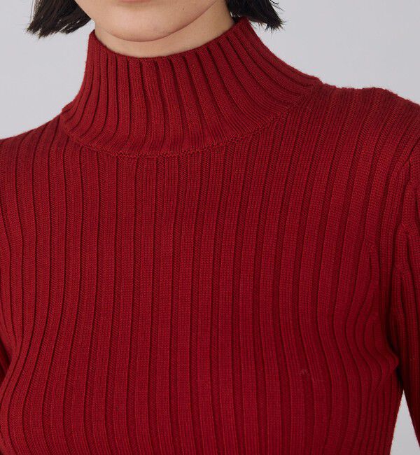 DES PRES「ウールベーシックリブ ハイネックプルオーバー」|ニット・セーター|