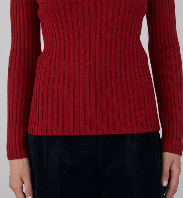 DES PRES「ウールベーシックリブ ハイネックプルオーバー」|ニット・セーター|