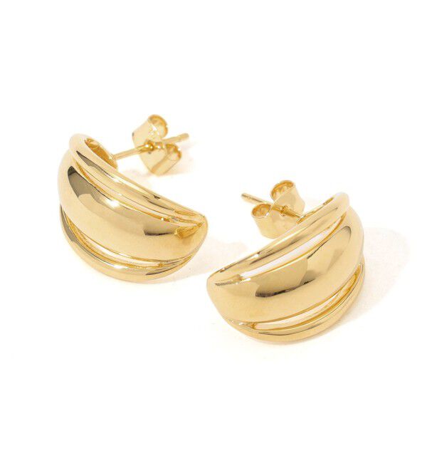 TOMORROWLAND GOODS「PHILIPPE AUDIBERT Shelley ゴールドピアス」|ピアス|91 ゴールド