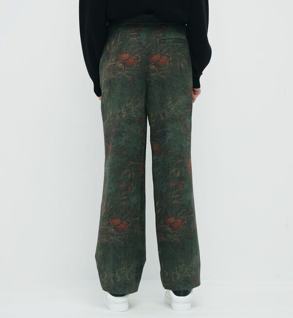 CABaN「オーチャードジャカード 2タックパンツ」|チノ|