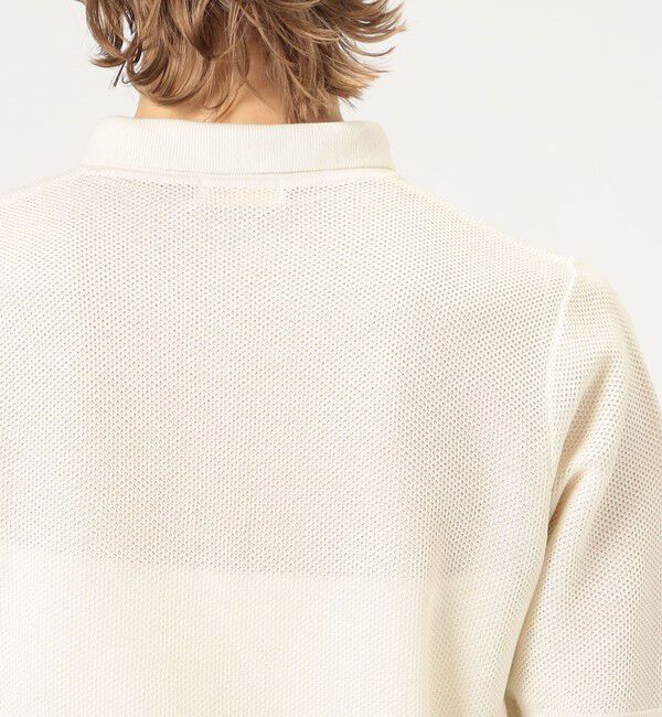 Ballsey「パールメッシュコンビ ポロカラープルオーバー」|ニット・セーター|