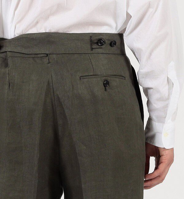 TOMORROWLAND MENS「フレンチリネン バックベルト ショートパンツ」|その他|