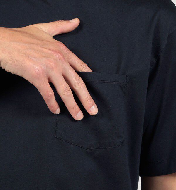 TOMORROWLAND MENS「ギザコットン ハーフスリーブ ポケットTシャツ」|Tシャツ・カットソー|