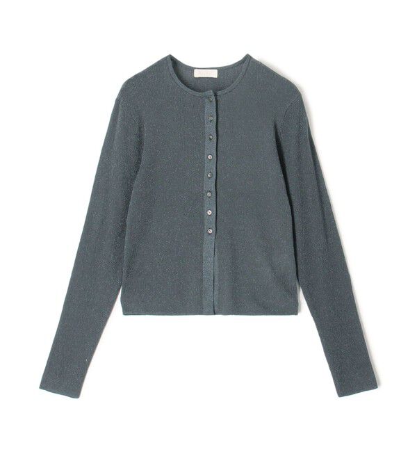 Ballsey「シアーラメリブ クルーネックカーディガン」|カーディガン|17 グレー