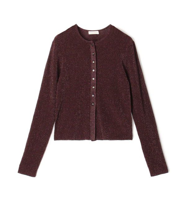 Ballsey「シアーラメリブ クルーネックカーディガン」|カーディガン|47 ブラウン