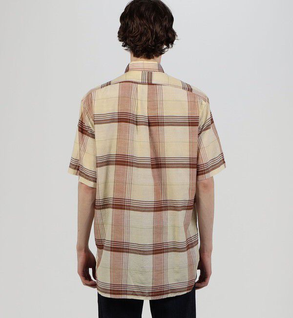 TOMORROWLAND MENS「コットンシルク マドラスチェック ハーフスリーブシャツ」|シャツ・ブラウス|
