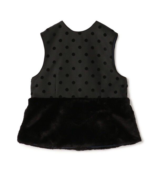 TOMORROWLAND collection「モールポルカドット チュチュファージレ」|ベスト・ジレ|19 ブラック