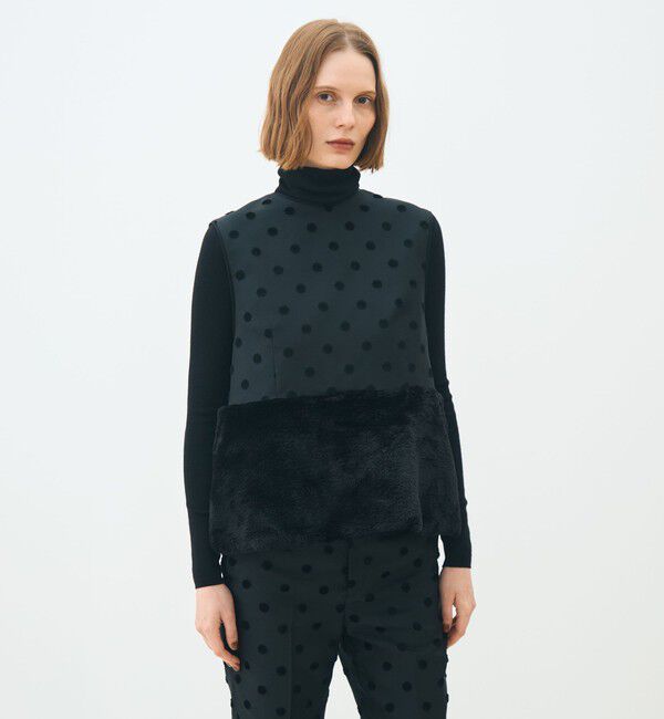 TOMORROWLAND collection「モールポルカドット チュチュファージレ」|ベスト・ジレ|