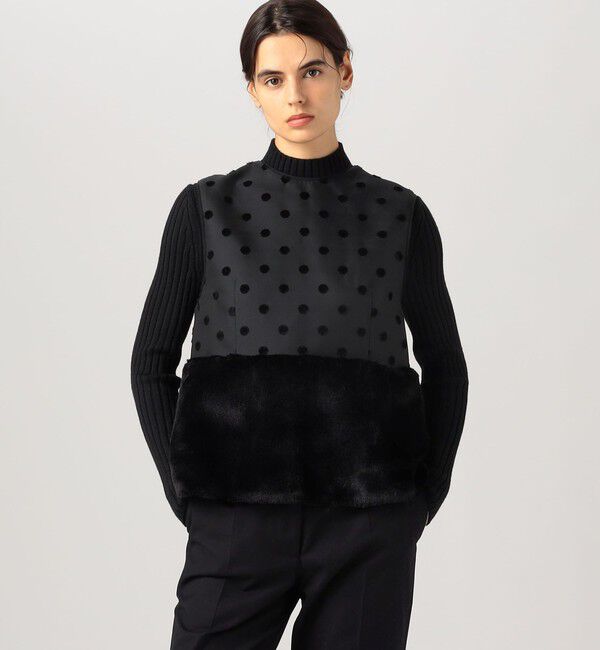 TOMORROWLAND collection「モールポルカドット チュチュファージレ」|ベスト・ジレ|