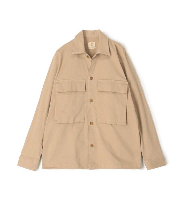 TOMORROWLAND MENS「【別注】GUY ROVER コットンツイル オーバーシャツ」|ブルゾン・スタジャン|43 ベージュ