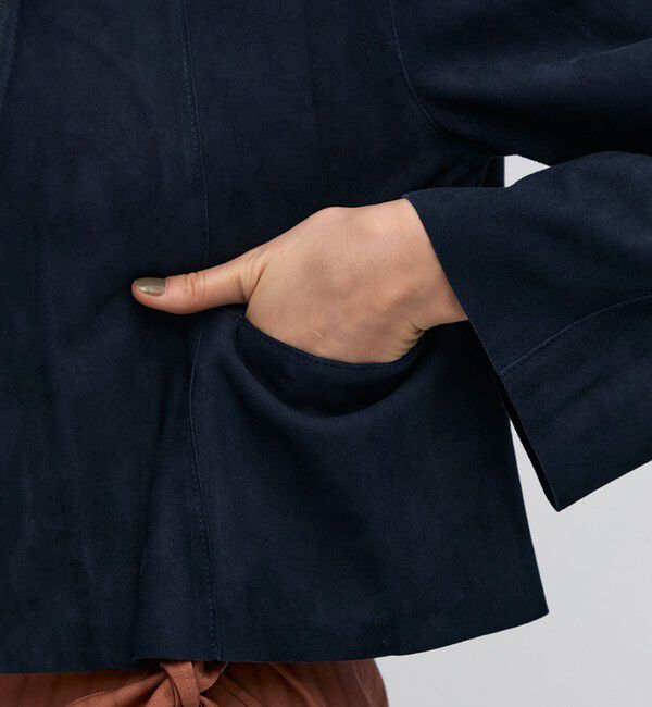 BACCA「ゴートスエード ショートジップブルゾン」|ブルゾン・スタジャン|