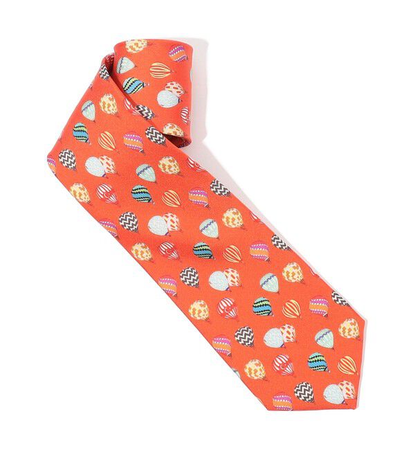 TOMORROWLAND GOODS「Kinloch シルクプリント ネクタイ」|ネクタイ・蝶ネクタイ|26 オレンジ系