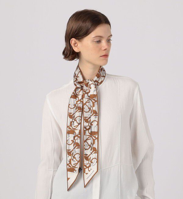 TOMORROWLAND GOODS「Atelier TOMORROWLAND BIT MOTIF BANDEAU シルクスカーフ」|バンダナ・スカーフ|