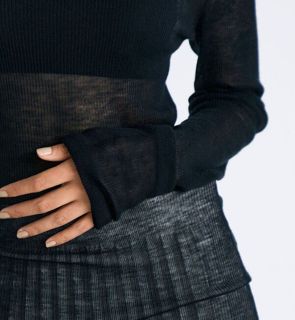 Edition「カシミヤ シアー タートルネック ニット」|ニット・セーター|