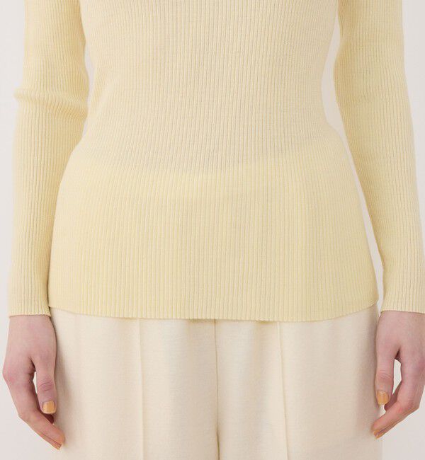 GALERIE VIE「プルミエールウールリブ ボトルネックプルオーバー」|ニット・セーター|