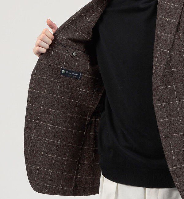 TOMORROWLAND MENS「ウールシルクナイロン シングルブレステッド 2Bジャケット BOTTO GIUSEPPE」|テーラードジャケット|