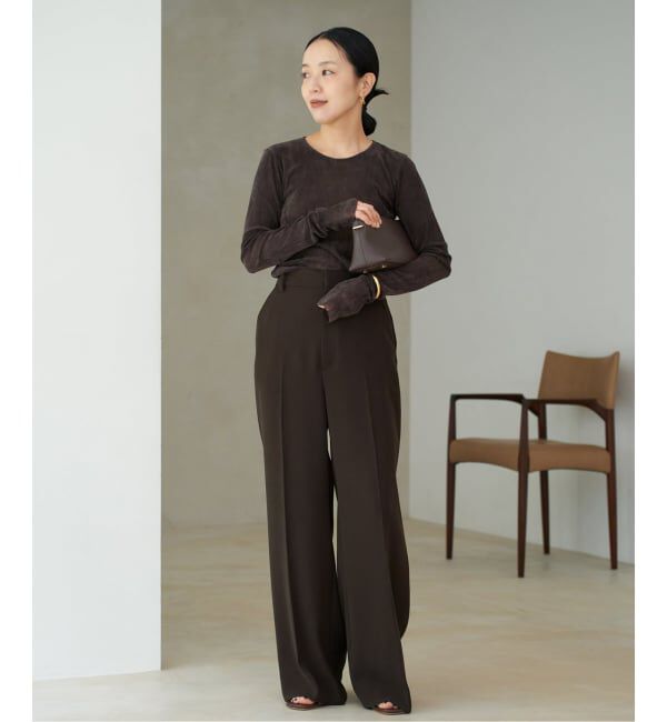 Plage「《追加》washable straight パンツ 3」|スラックス|