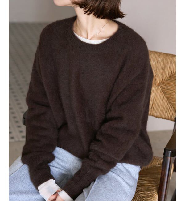 SLOBE IENA「フォックスアルパカプルオーバー」|ニット・セーター|