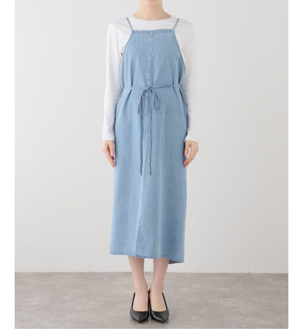 IENA「BASERANGE/ベースレンジ YUMI APRON DRESS ワンピース」|ワンピース|