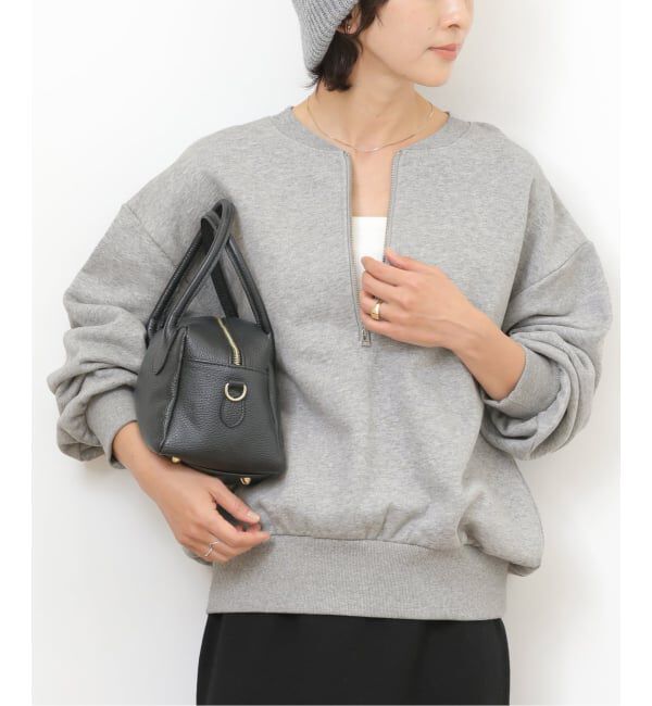 JOURNAL STANDARD relume「《WEB限定》ハーフジップノーカラースウェット」|スウェット・ジャージ|グレーA