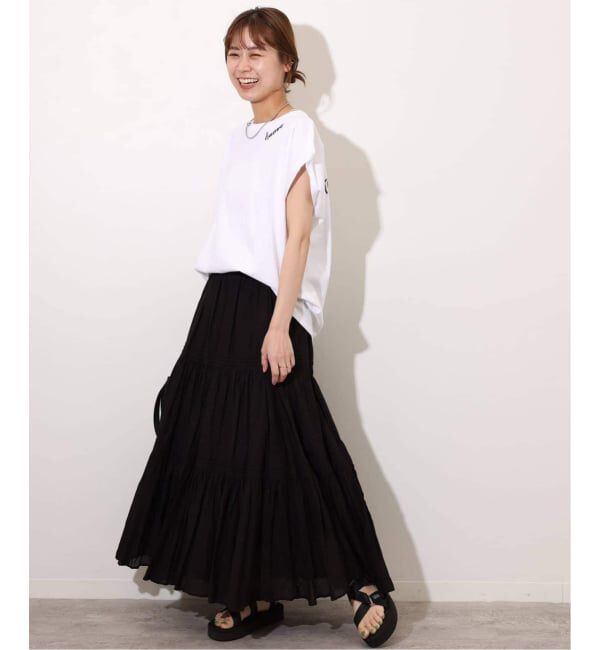 JOURNAL STANDARD relume「《追加3》刺繍ロゴフレンチTEE」|Tシャツ・カットソー|