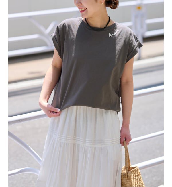 JOURNAL STANDARD relume「《追加3》刺繍ロゴフレンチTEE」|Tシャツ・カットソー|