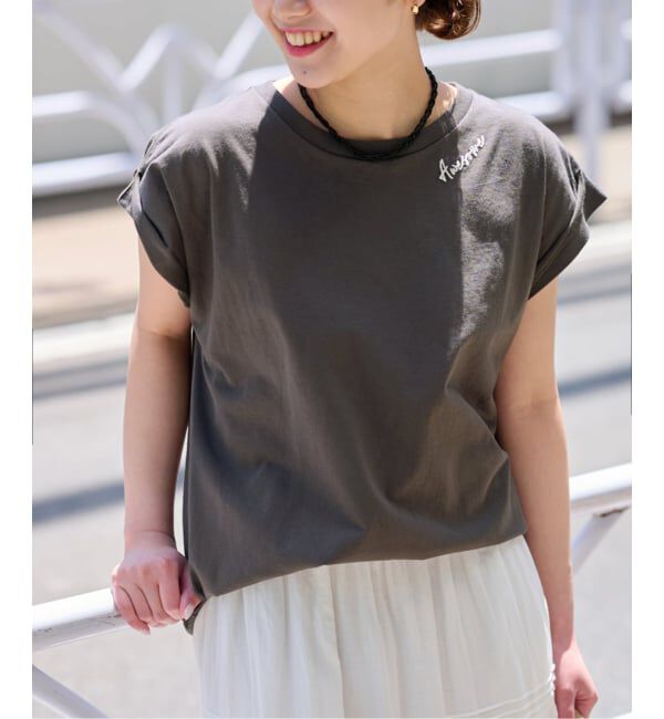 JOURNAL STANDARD relume「《追加3》刺繍ロゴフレンチTEE」|Tシャツ・カットソー|