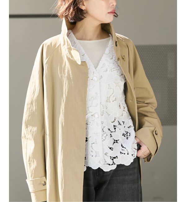 journal standard L'essage「【金子綾さん着用】フラワーレースベスト」|ダウンベスト・ベスト|ホワイト