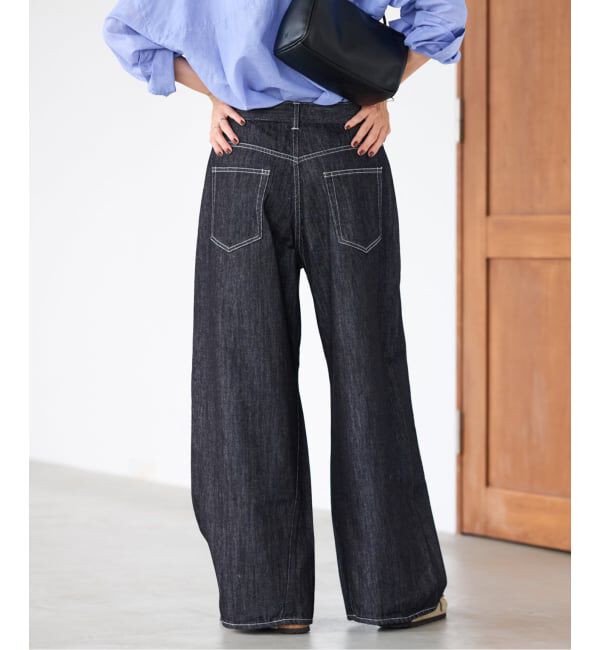 FRAMeWORK「バレルフォルムデニムパンツ」|デニム|