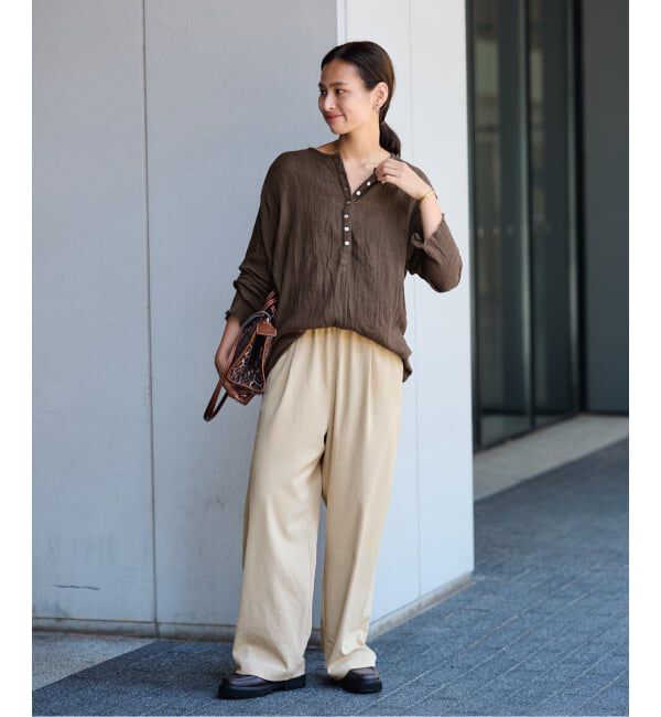 FRAMeWORK「≪追加≫ 手洗い可 / ポリエステルツイルリラックスパンツ 3」|その他|