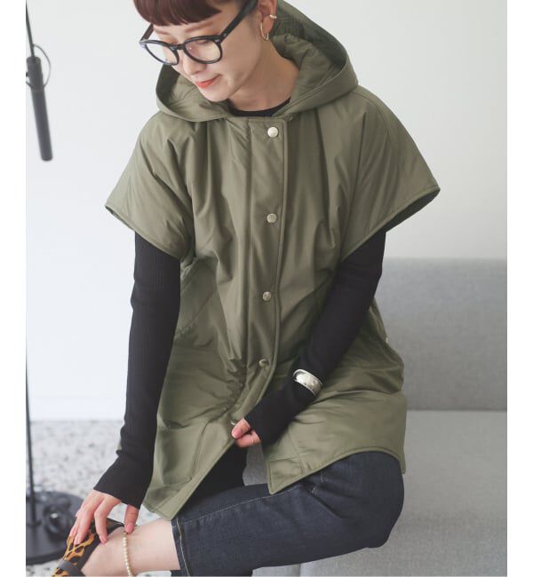 Spick and Span「TICCA / ティッカ リバーシブルキルティングポンチョ」|その他|