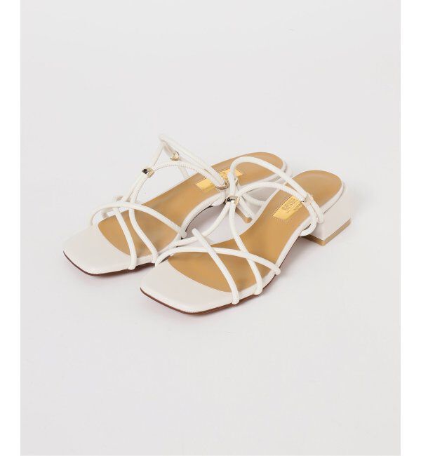  「GRISE3.5cmクロスメタルストリングサンダル」|サンダル|