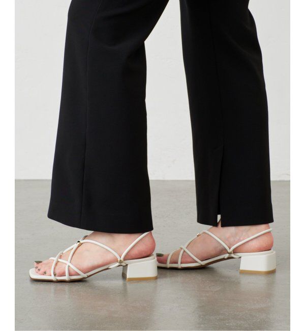  「GRISE3.5cmクロスメタルストリングサンダル」|サンダル|