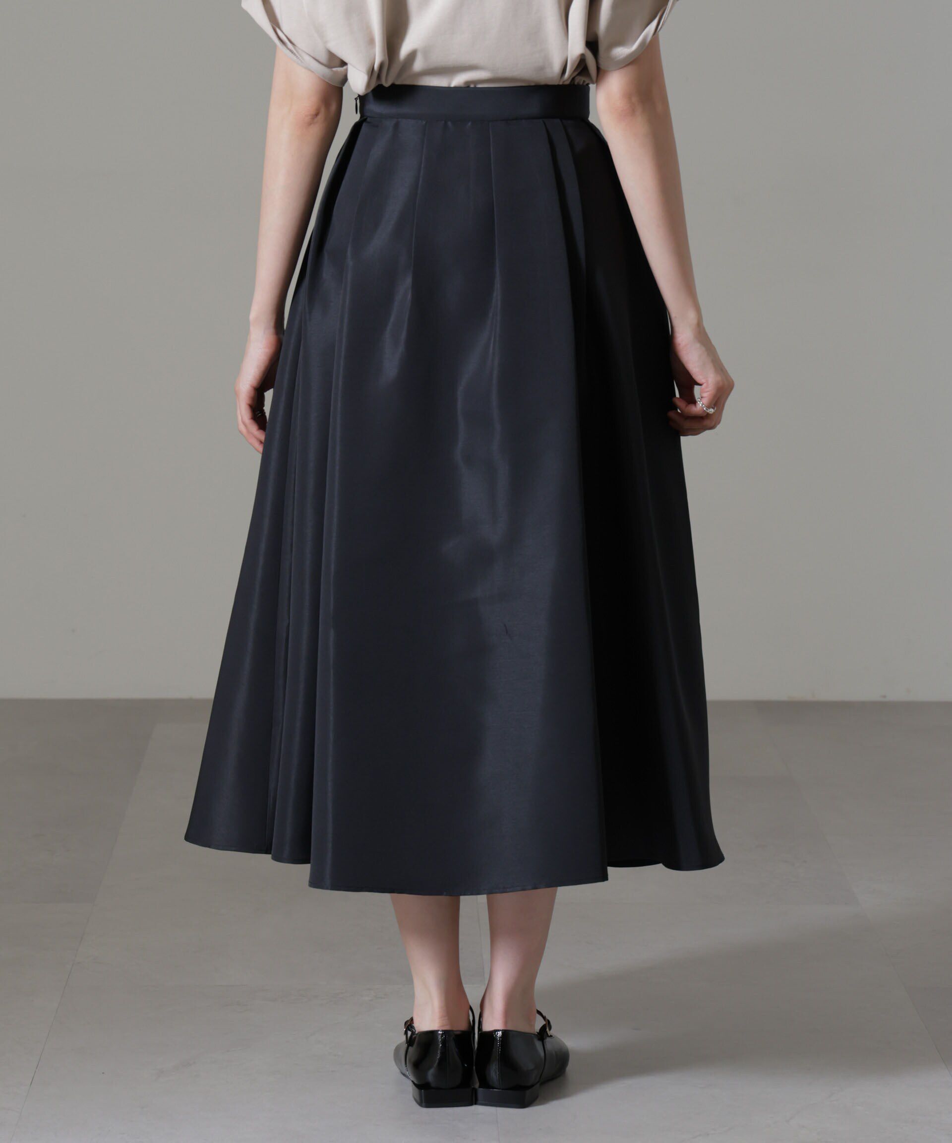 nano･universe「ランダムタックフレアスカート」|スカート|