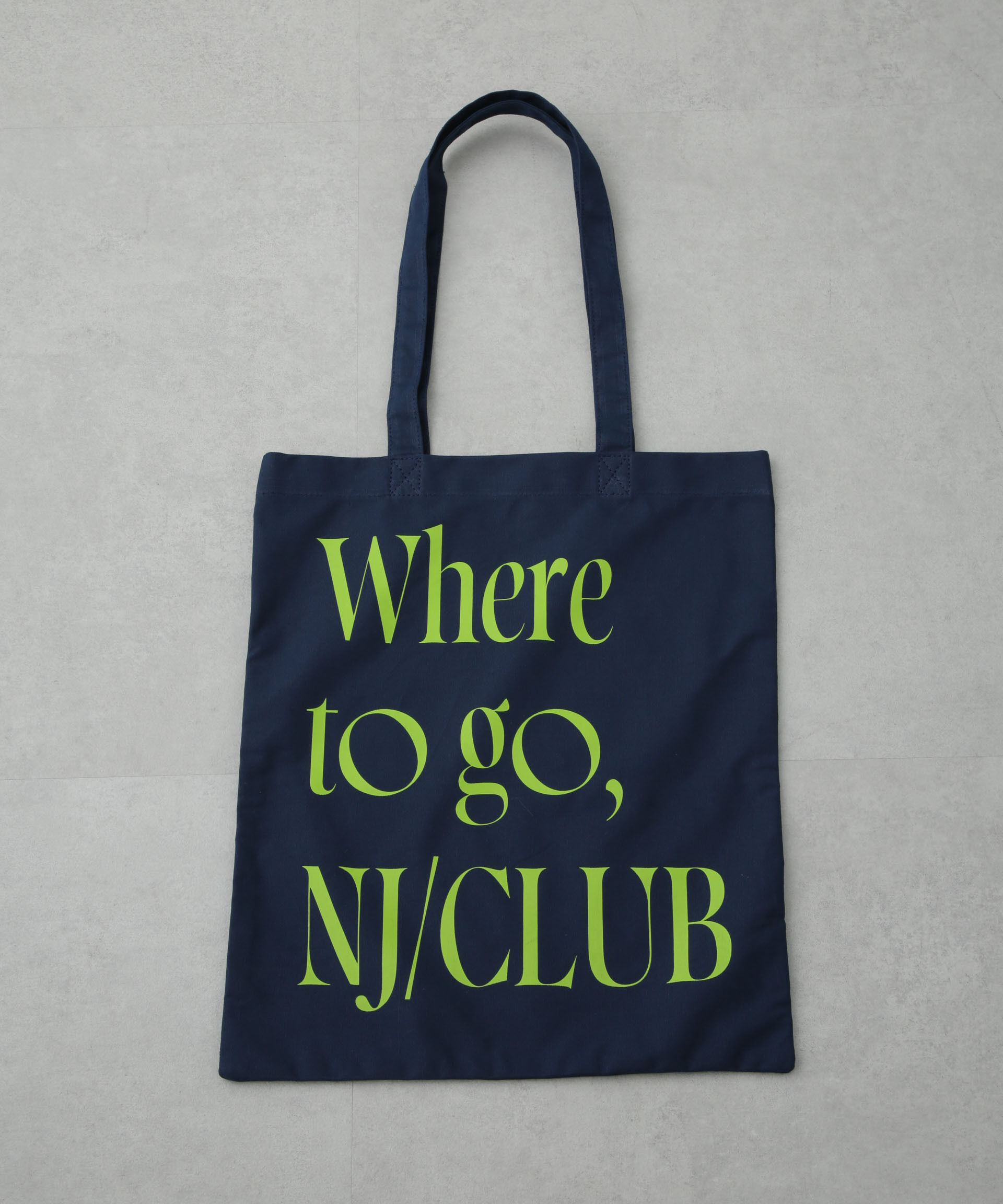 nano･universe「「NJ/CLUB」 グラフィックロゴトートバッグ」|ショルダー・メッセンジャー|ネイビー