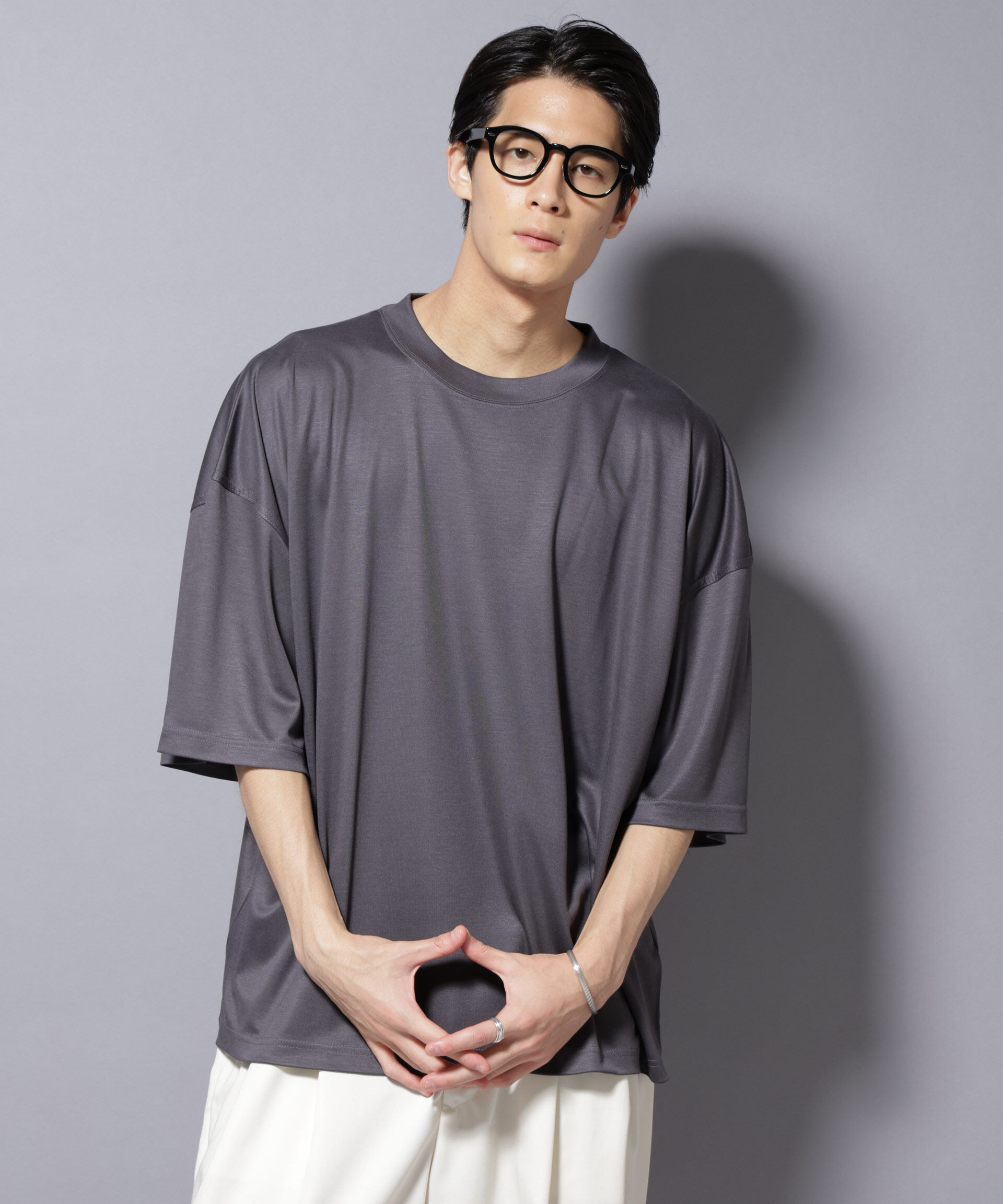 nano･universe「MIYATA&times;NANO JAPAN MADE キュプラ混 Tシャツ」|Tシャツ・カットソー|