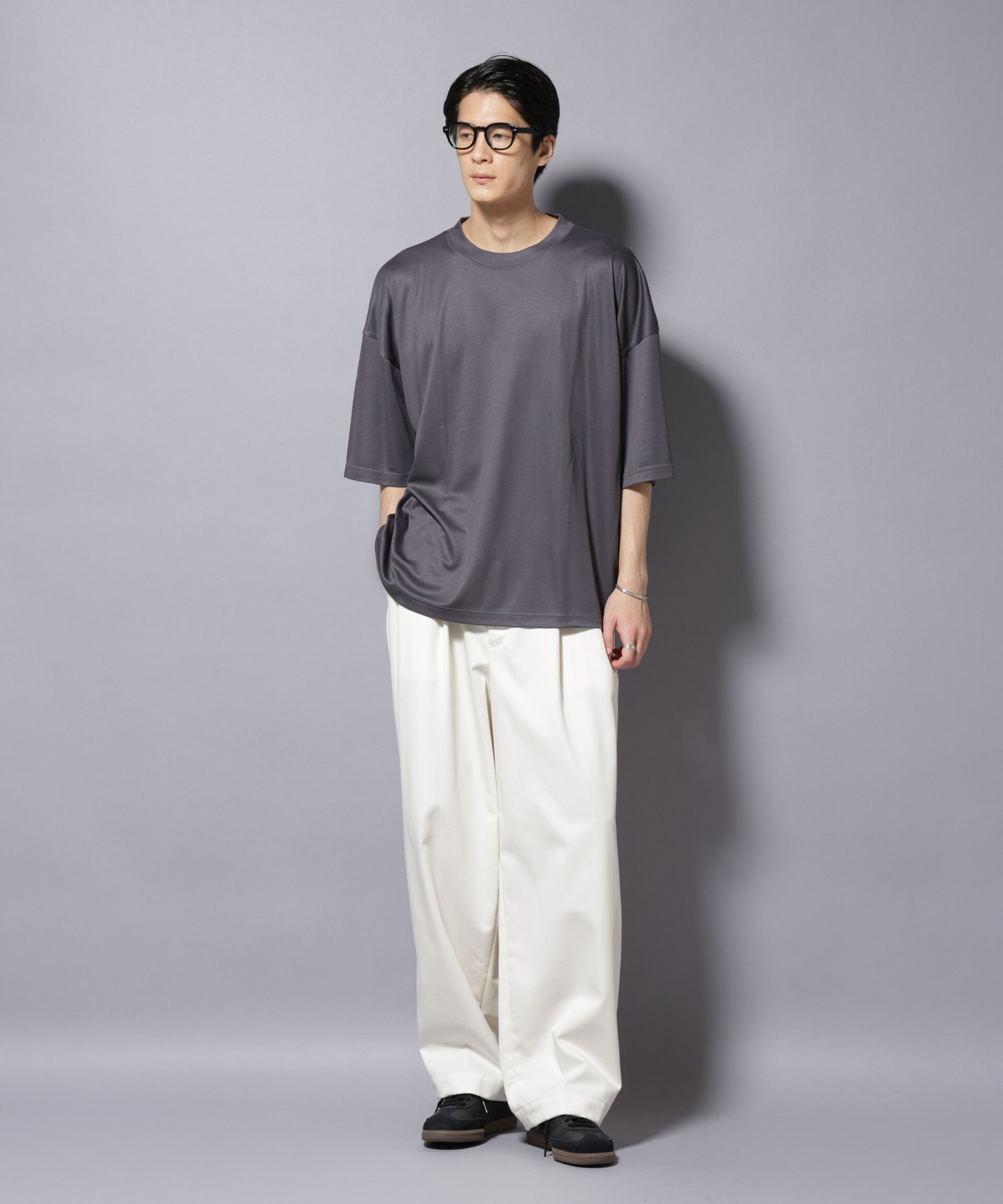 nano･universe「MIYATA&times;NANO JAPAN MADE キュプラ混 Tシャツ」|Tシャツ・カットソー|