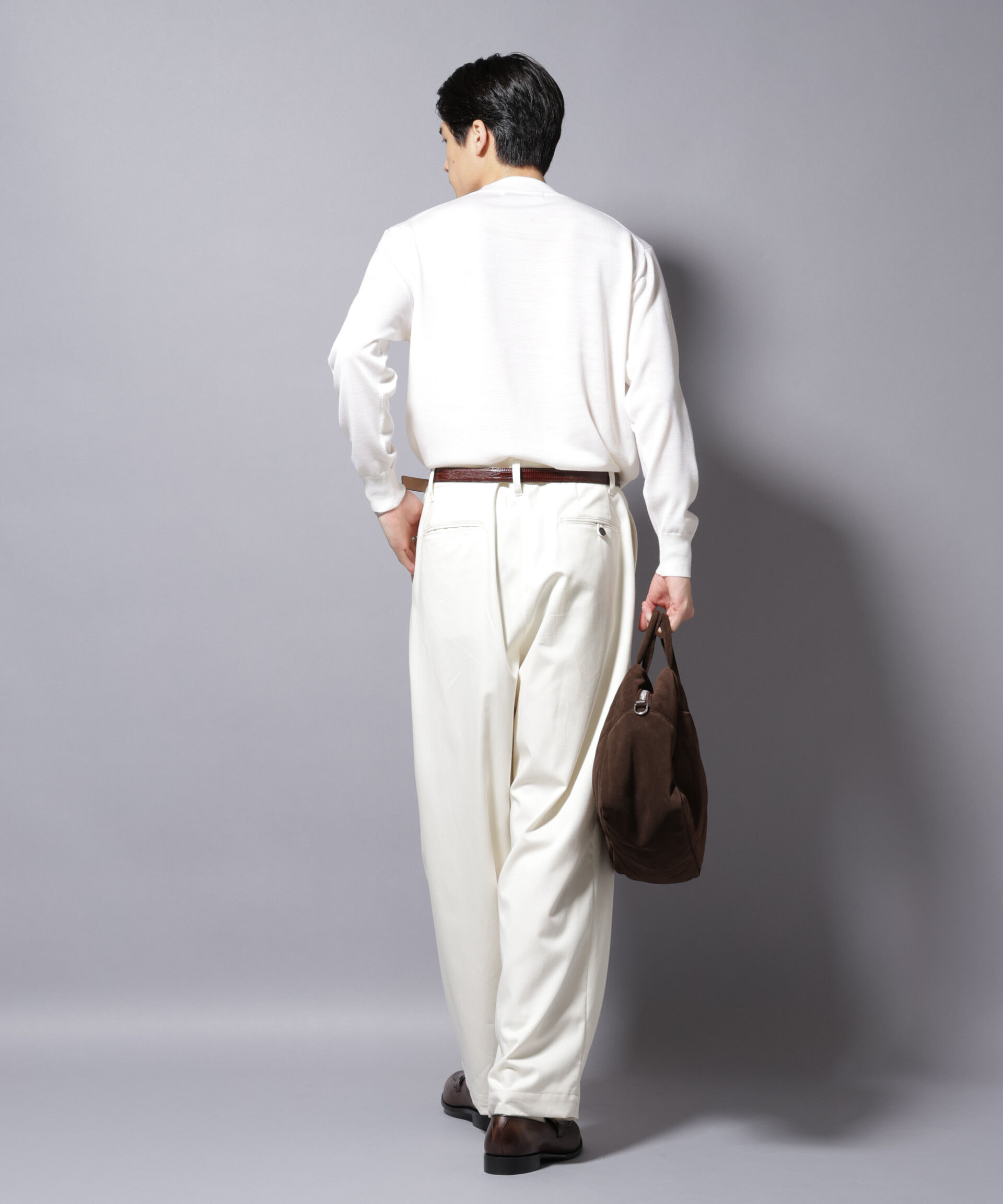 nano･universe「「毛玉レスニット」ファインゲージモックネック」|ニット・セーター|