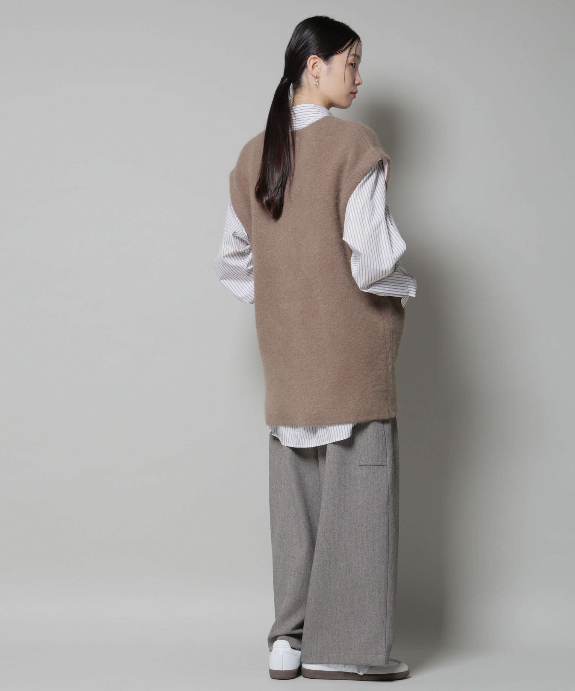 nano･universe「ウォッシャブルフォックスリバーニットジレ」|ニット・セーター|