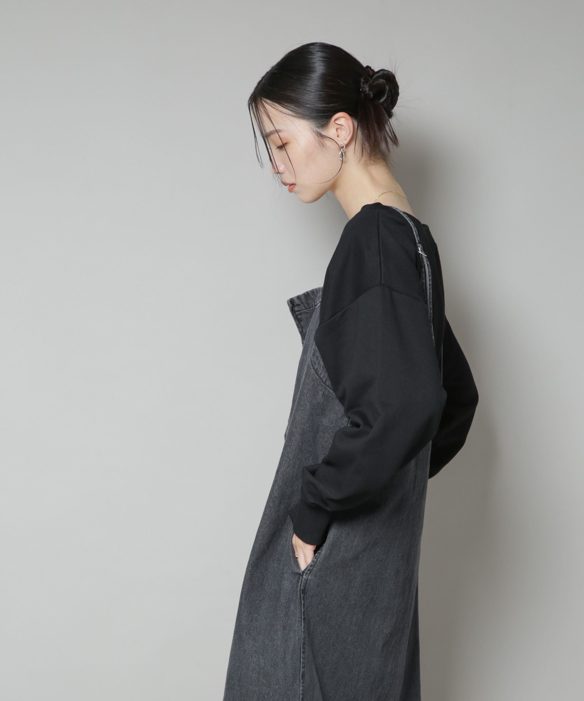 nano･universe「ワイドボートネックスウェットトップス」|Tシャツ・カットソー|