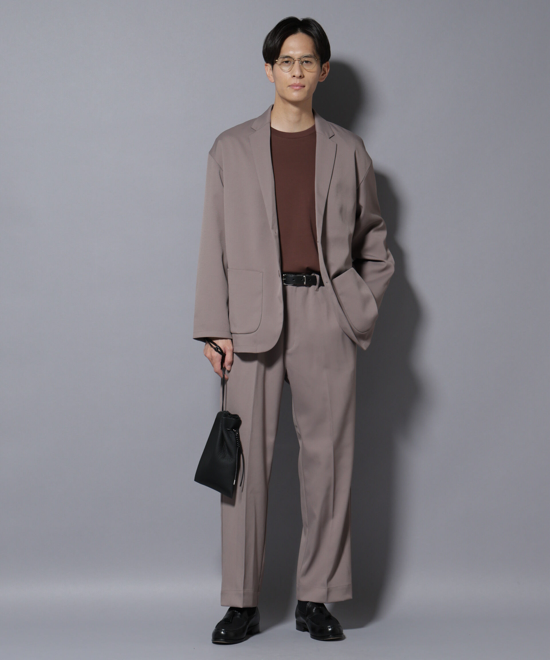 nano･universe「リラックスストレートスラックス（セットアップ可）」|チノ|