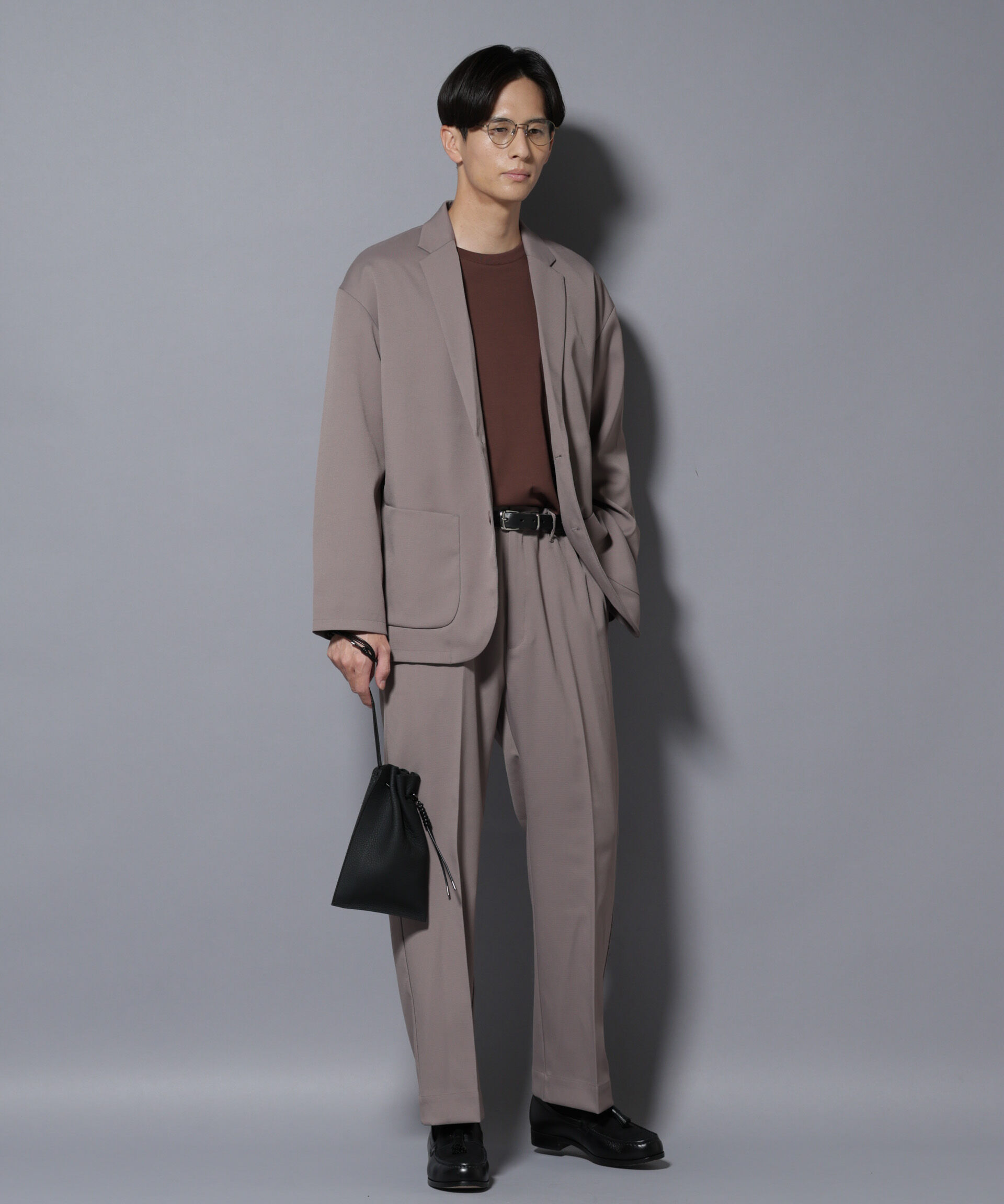 nano･universe「リラックスストレートスラックス（セットアップ可）」|チノ|