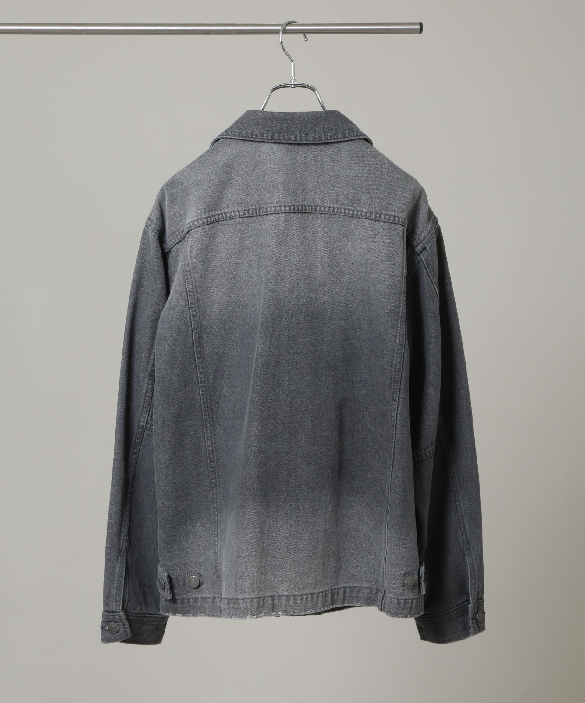 nano･universe「｢HOTEL PALACE｣ フェードデニムカバーオールジャケット」|ブルゾン・スタジャン|