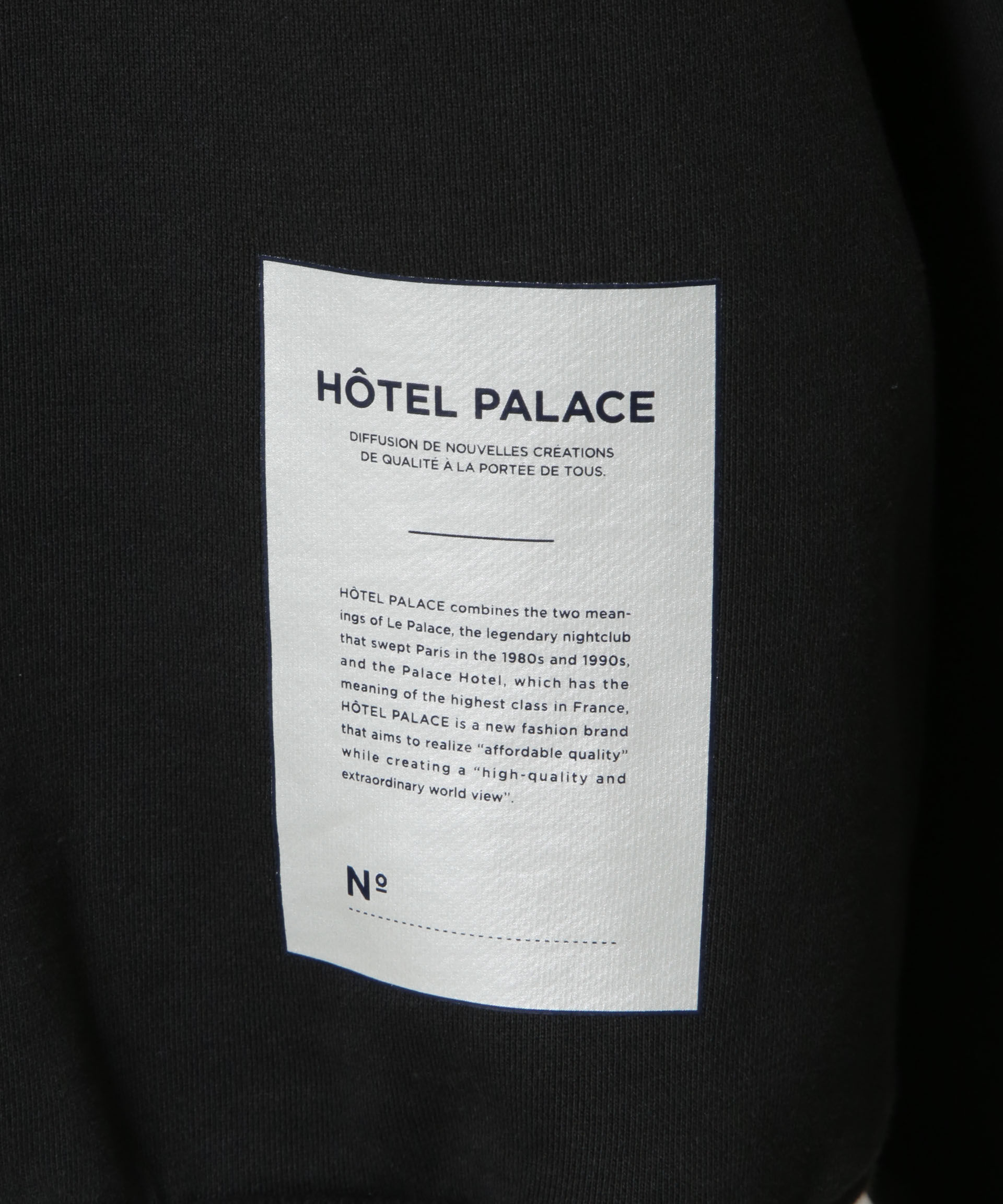 nano･universe「｢HOTEL PALACE｣ スキッパーロゴスウェット」|Tシャツ・カットソー|