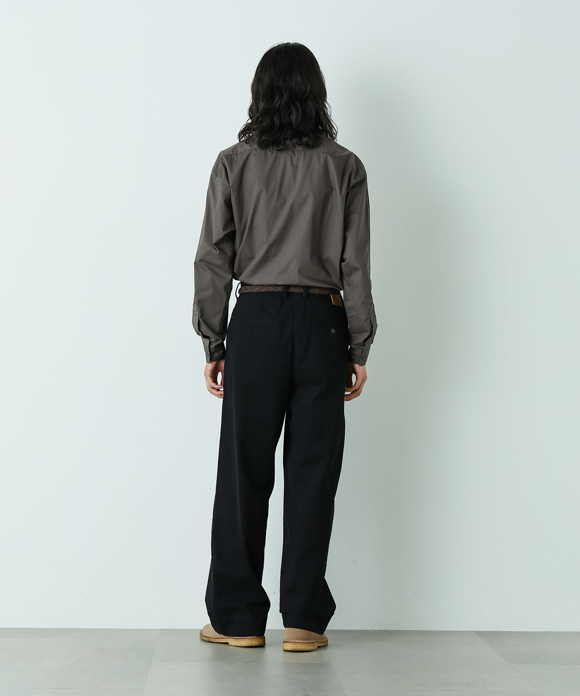 nano･universe「｢HOTEL PALACE｣ ワイドストレートチノパンツ」|チノ|