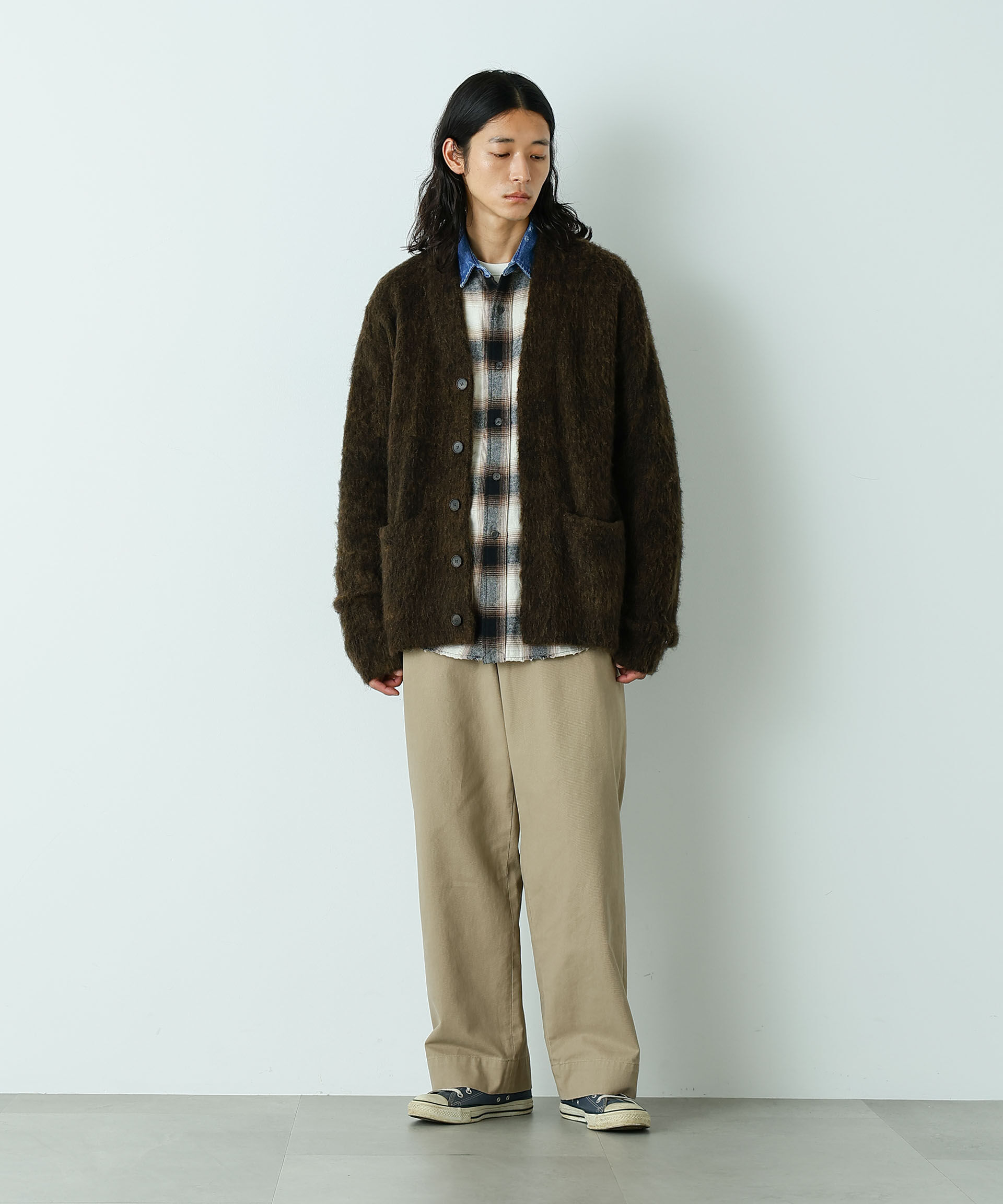 nano･universe「｢HOTEL PALACE｣ ワイドストレートチノパンツ」|チノ|