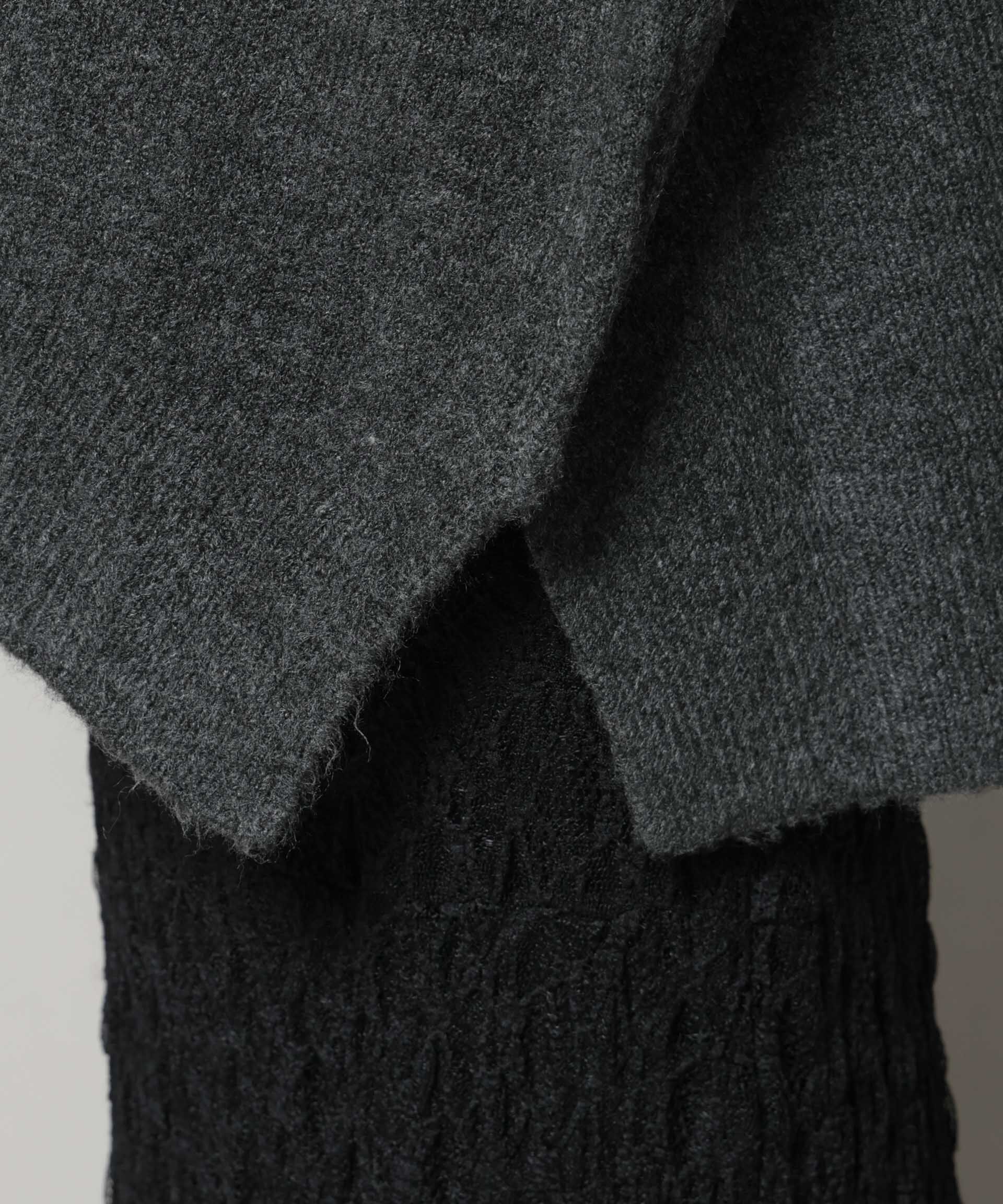 nano･universe「タートルワイドシルエット圧縮ニット」|ニット・セーター|