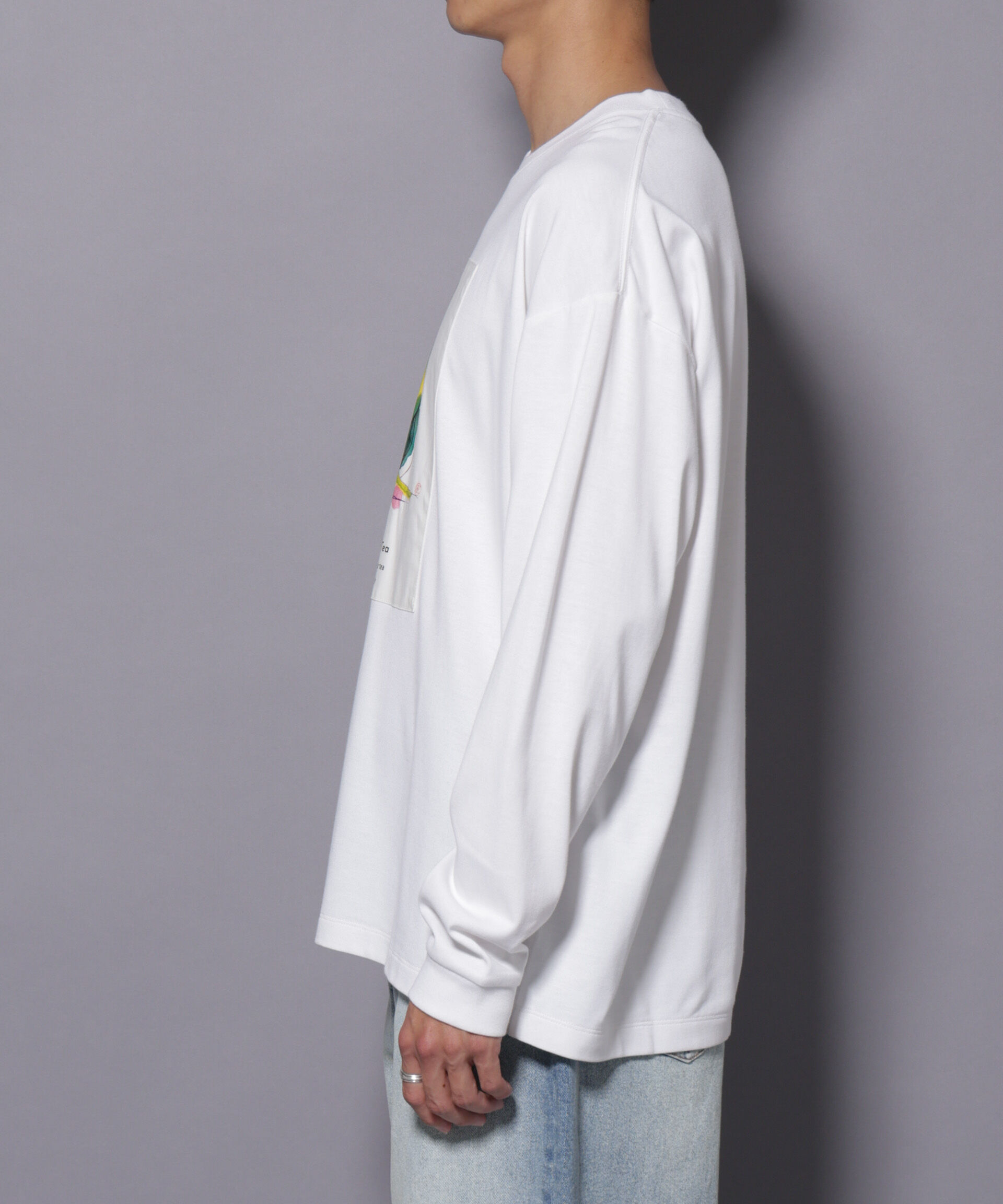 nano･universe「Anti Soaked(R)&times;SUNCHAIポートレート汗染み防止 Ｔシャツ長袖」|Tシャツ・カットソー|