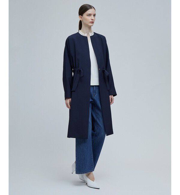 BEIGE,「MARIE / ノーカラーコート」|ノーカラーコート|